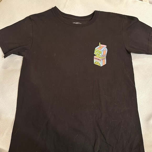 H & M Black t-shirt Size S //Everyday Essentials Lemonade Black t shirt size S - Picture 3 of 8